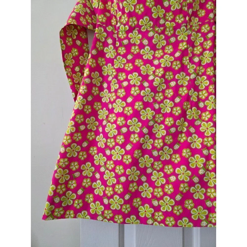 VTG Lilly pulitzer Sleeveless Floral Mini Dress 4 - Picture 4 of 7